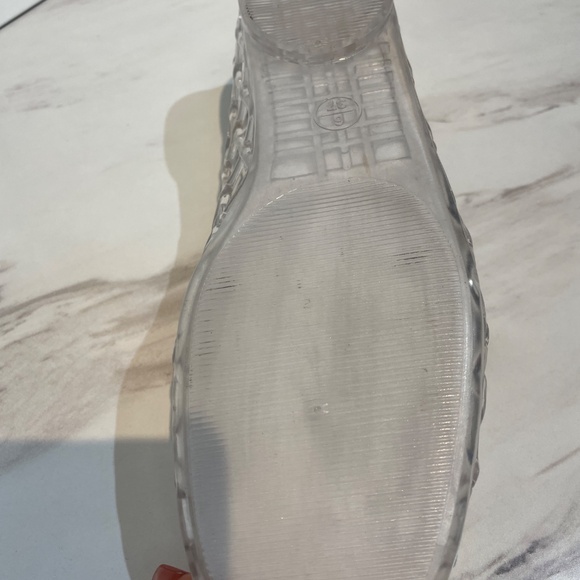 Women Clear Hollow Jelly Sandals Beach Ballerina Jelly Mesh Ballet Flats Ds109 - Picture 4 of 5